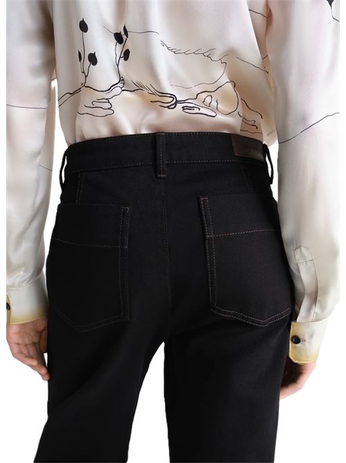 Lemaire PANTALONI CINQUE TASCHE RITORTIDenim nero pesante - Nero Lemaire | PA1226 LD1055BK999 BLACK